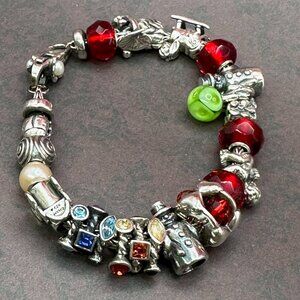 Christmas Trollbeads Charm Bracelet Trollbeads and Chamilia Beads
